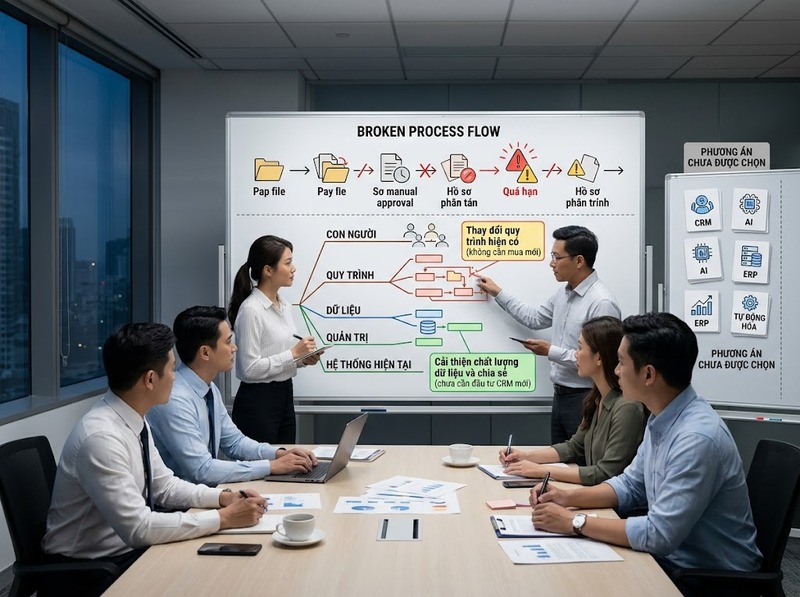 Xác định nhu cầu công nghệ từ vấn đề nghiệp vụ, mục tiêu và khoảng cách năng lực